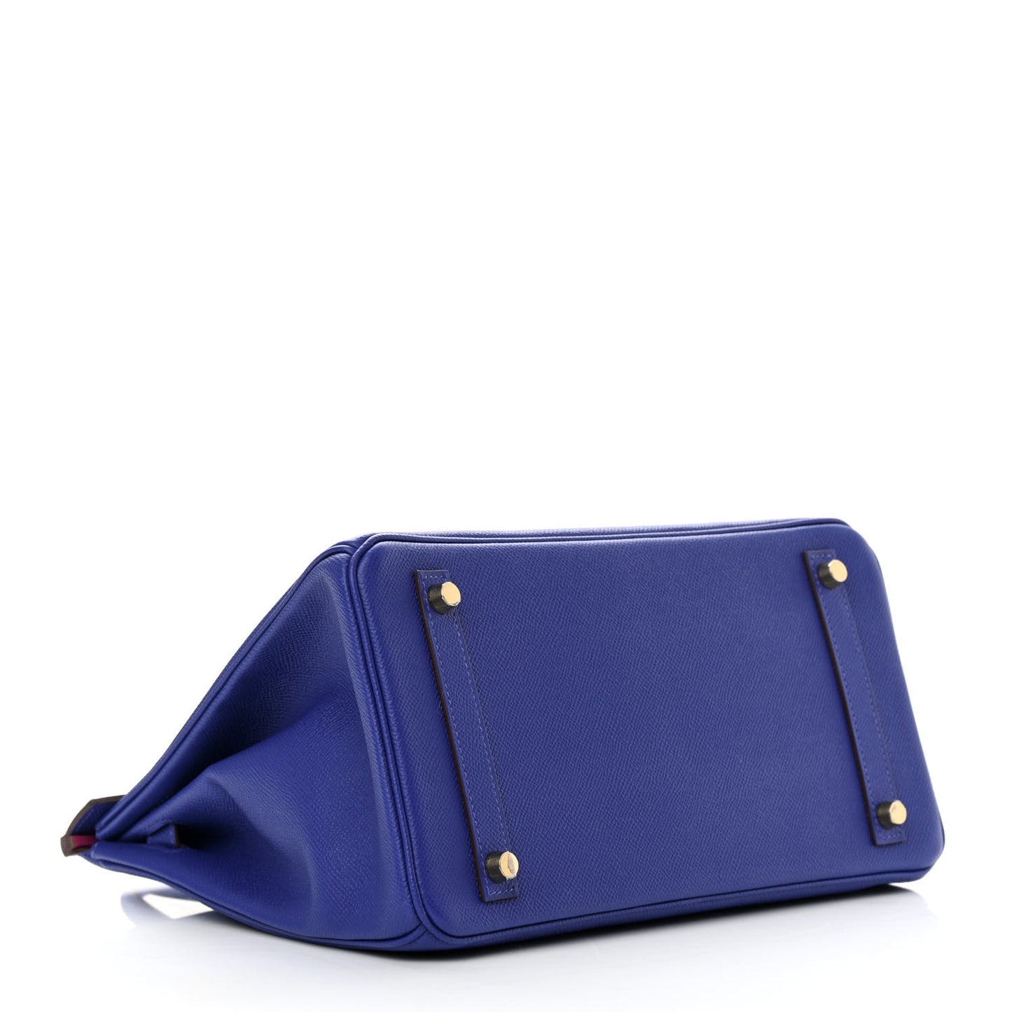 Epsom Horseshoe Birkin 30 Bleu Electrique Rose Pourpre