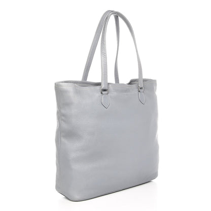 Prada Vitello Daino Shopper Tote Light Blue 3 of 7