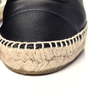 Chanel Calfskin CC Espadrille Mules 40 Black 10 of 10