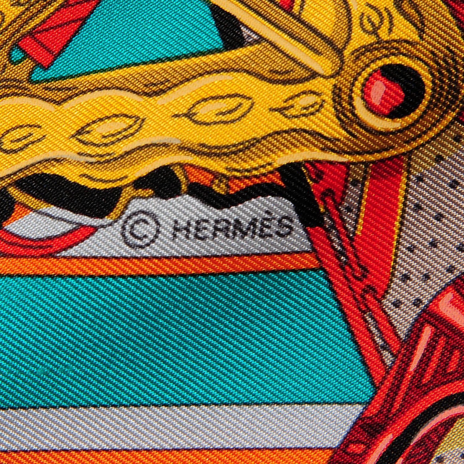 Hermes Silk Le Songe De La Licorne Scarf 90 4 of 6