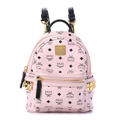 MCM Visetos Side Stud X-Mini Stark Backpack Soft Pink 1 of 5