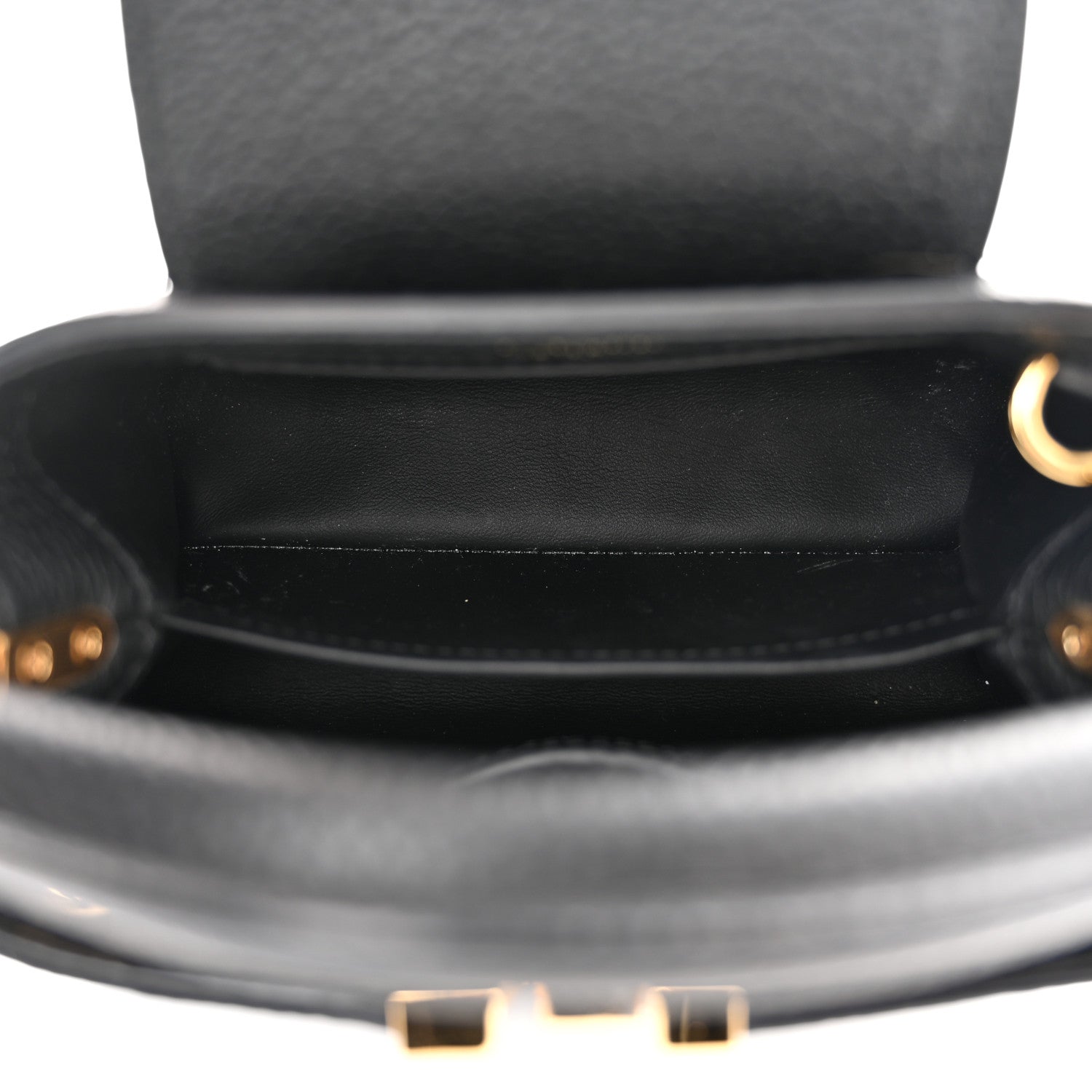 Louis Vuitton Taurillon Mini Capucines Black 5 of 9