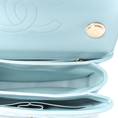 Chanel Lambskin Quilted Small Trendy CC Flap Dual Handle Bag Light Blue 5 of 10