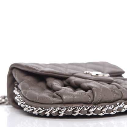 Chanel Washed Lambskin Quilted Mini Chain Around Flap Taupe 6 of 11