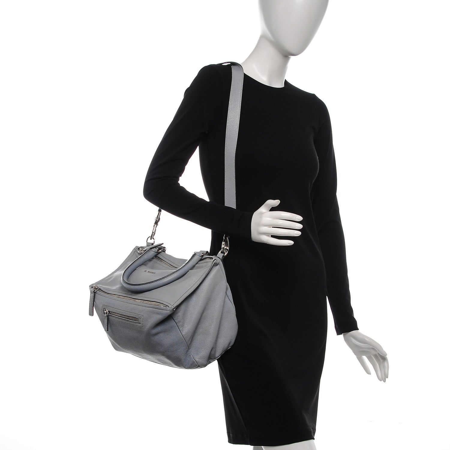 Givenchy Sugar Goatskin Medium Pandora Pearl Grey 2 of 12