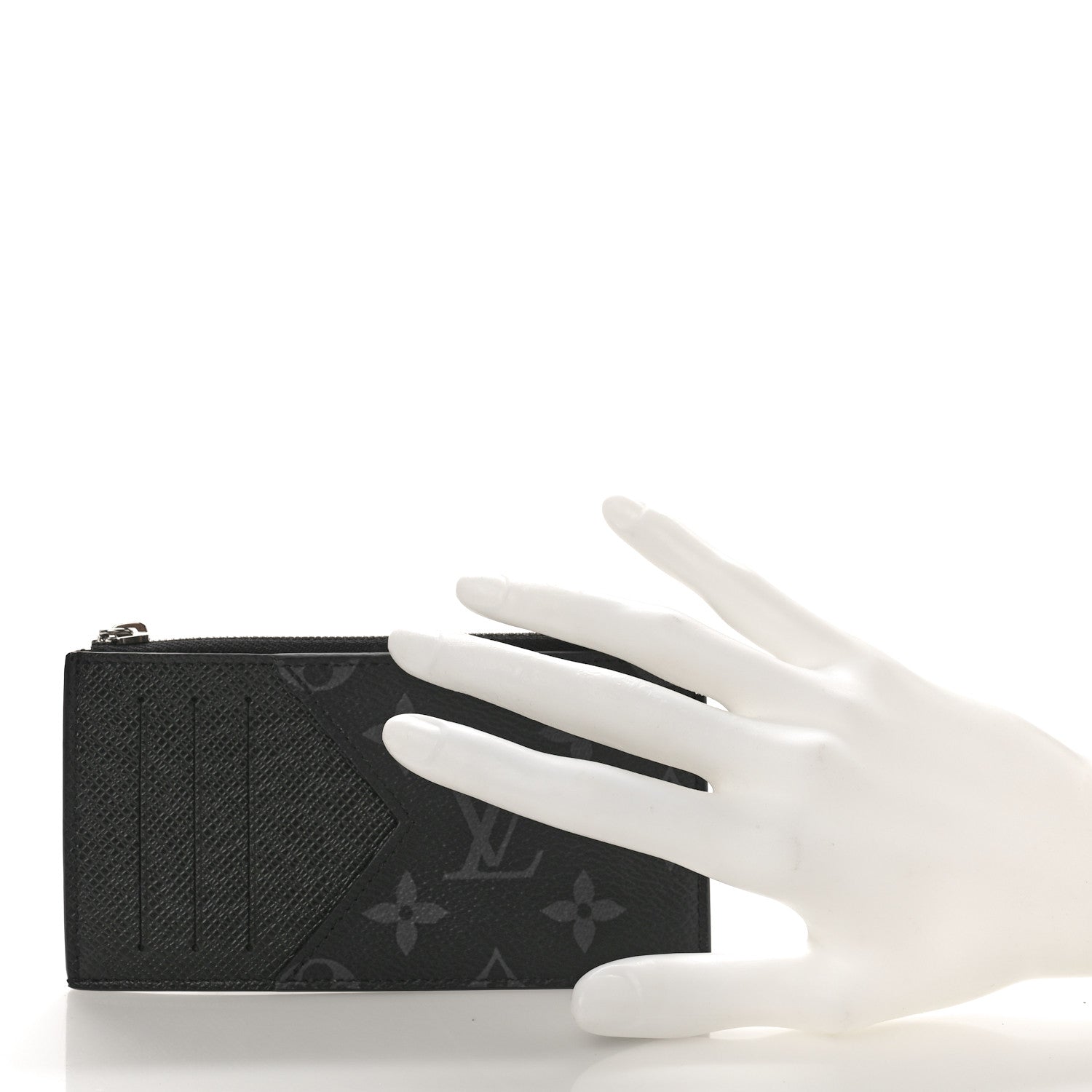 Louis Vuitton Taigarama Coin Card Holder Black 2 of 8