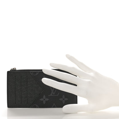 Louis Vuitton Taigarama Coin Card Holder Black 2 of 8