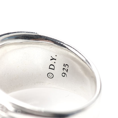 David Yurman Sterling Silver Diamond 14mm Wheaton Band Ring 52 6 4 of 4