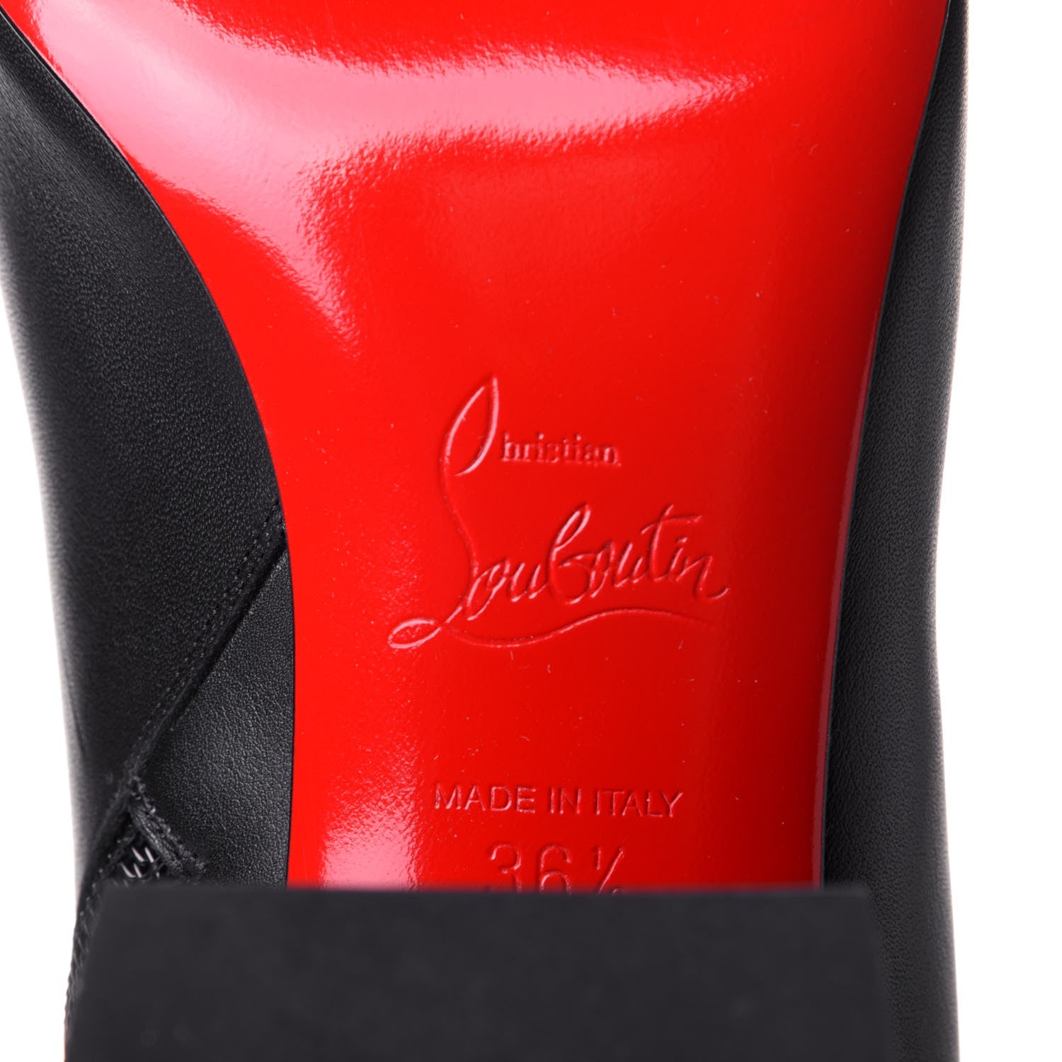 Christian Louboutin Calfskin Turela 85 Ankle Boots 36.5 Black 8 of 10