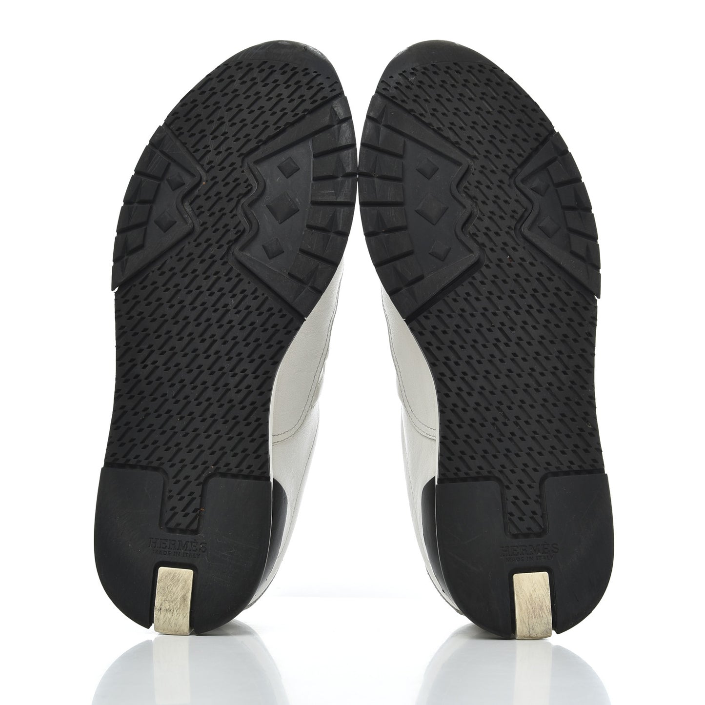 Calfskin Womens Trail Sneakers 39.5 White