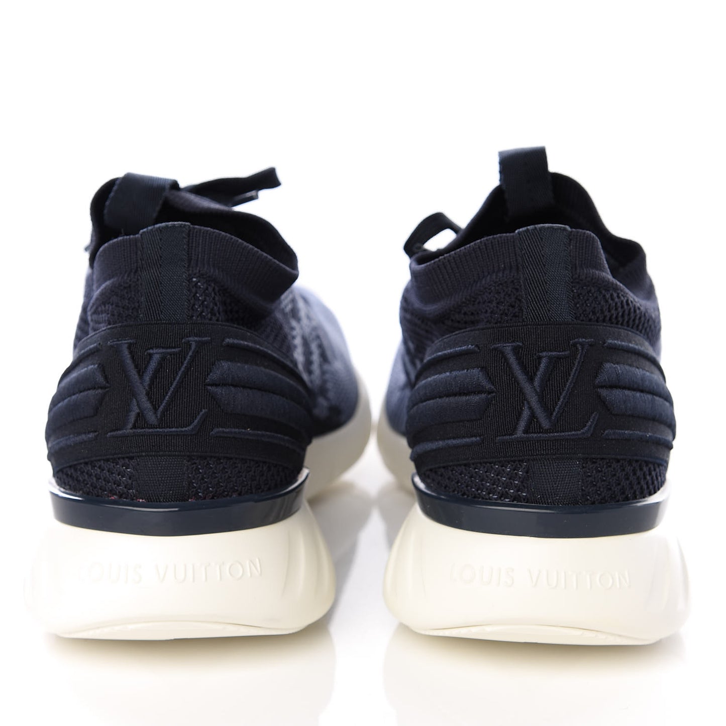 Knit Damier Fastlane Sneakers 8 Blue