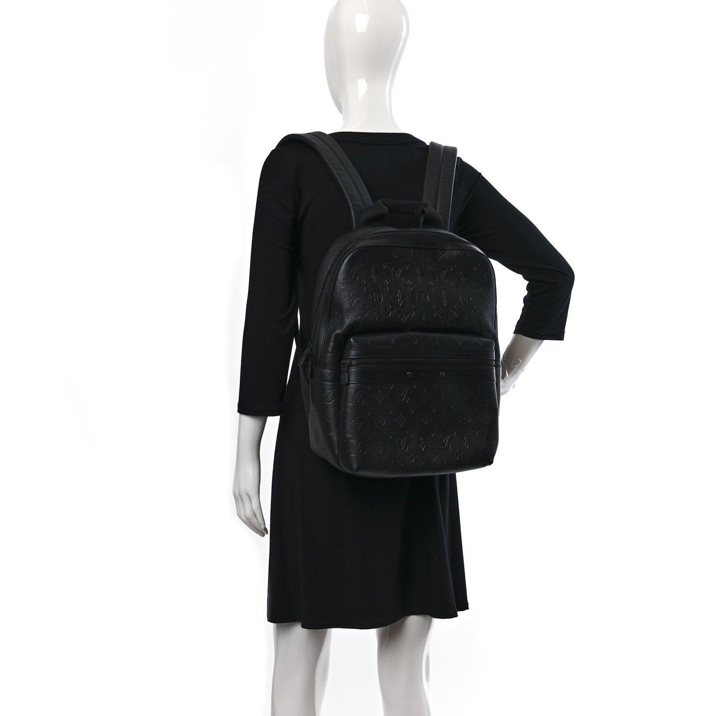 Calfskin Monogram Shadow Sprinter Backpack Black
