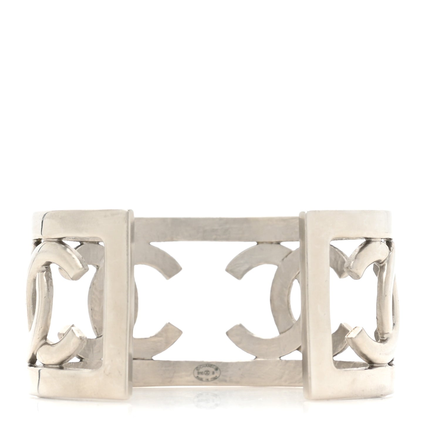 Metal Logo CC Cuff Silver