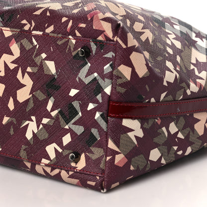 Burberry Patent Supernova Check Stars Large Nickie Landscape Tote Berry Red 8 of 8
