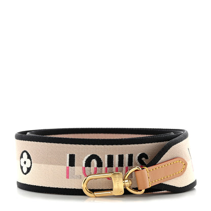 Louis Vuitton Jacquard Diane Shoulder Strap Black 1 of 4