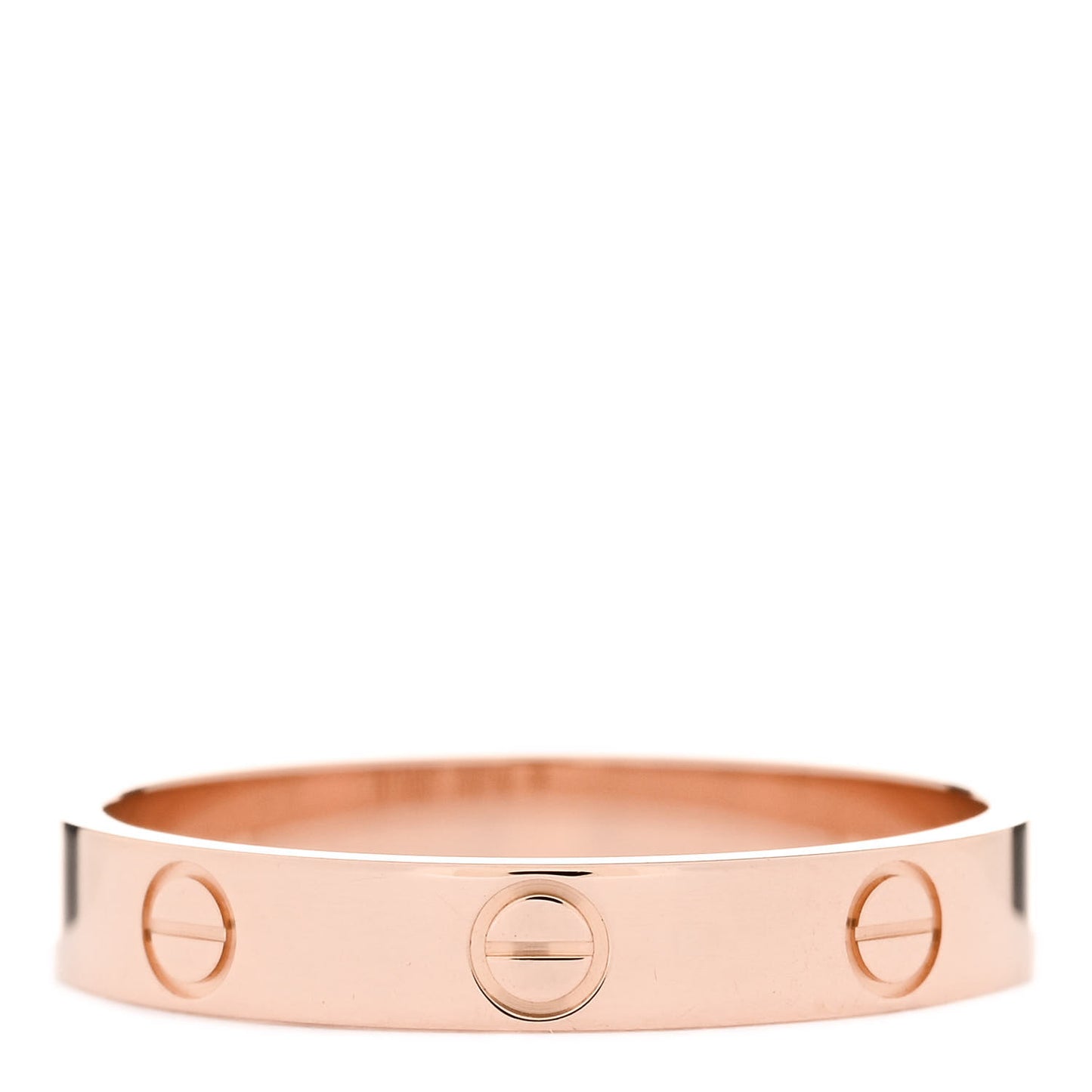 18K Pink Gold 3.5mm LOVE Wedding Band Ring 60 9