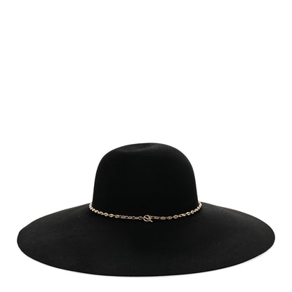 Hermes Beaver Felt Bruna Chaine d'Ancre Hat 58 Black 8 of 12
