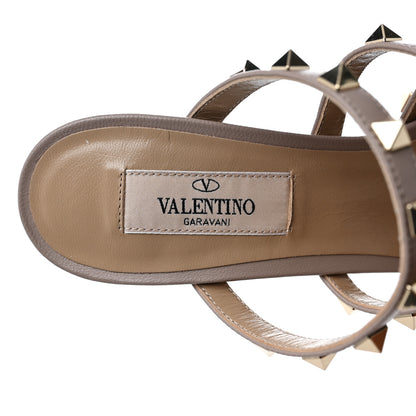 Valentino Garavani Patent Rockstud 90mm Cage Mules 37 Pink Orchid Poudre 7 of 9