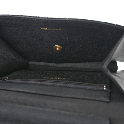 Chanel Velvet Vertical Horizontal Quilt Single Flap Black 5 of 11