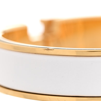 Hermes Enamel Narrow Clic Clac H Bracelet PM White 5 of 6