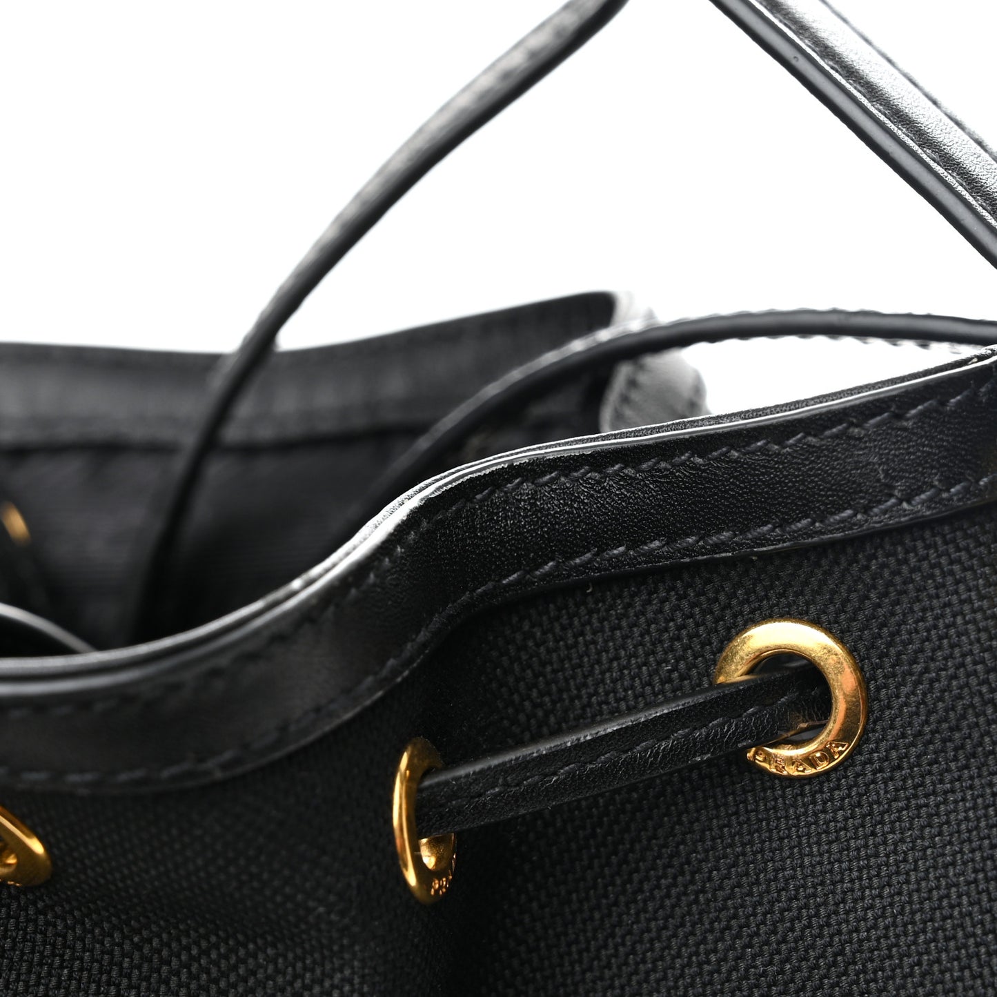 Jacquard Logo Mini Bucket Crossbody Bag Black