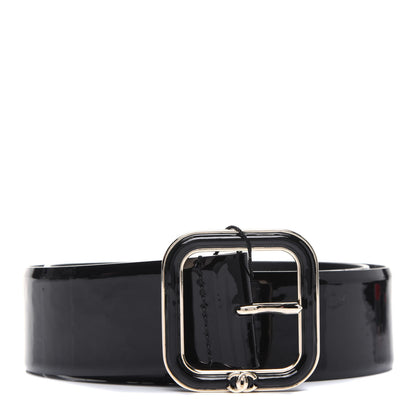 Chanel Patent Calfskin Belt 80 32 Black 1 of 8