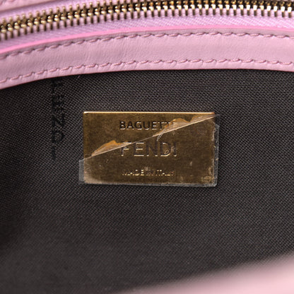Fendi Velvet FF Embossed Baguette Rosa Confetti 7 of 15