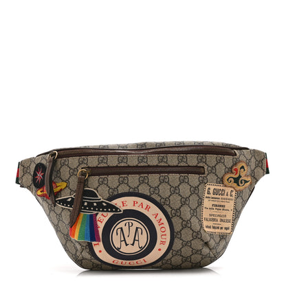Gucci GG Supreme Monogram Courrier Belt Bag  Beige New Acero 1 of 11