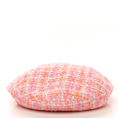 Chanel Tweed Beret M Pink 5 of 8