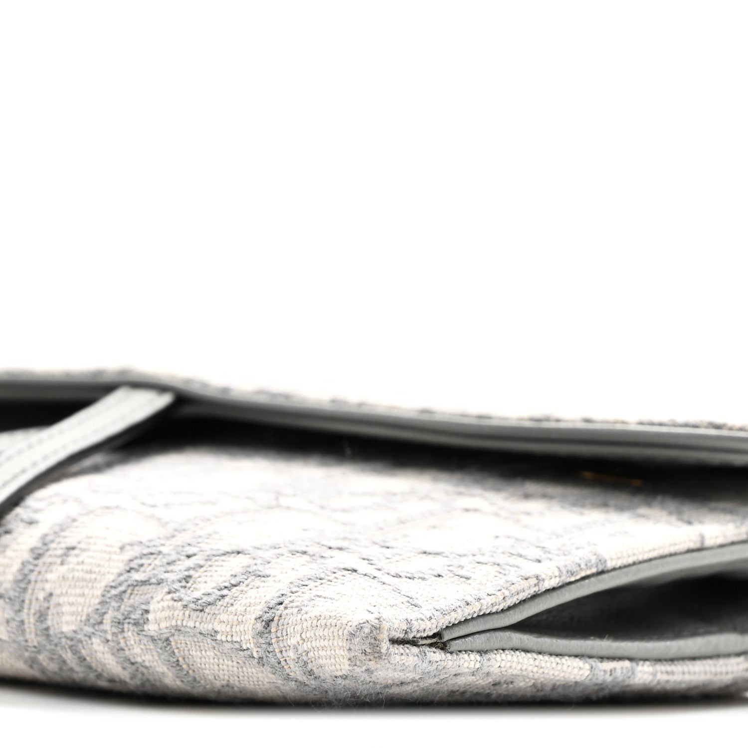 Christian Dior Oblique Saddle Chain Long Wallet Grey 23 of 23