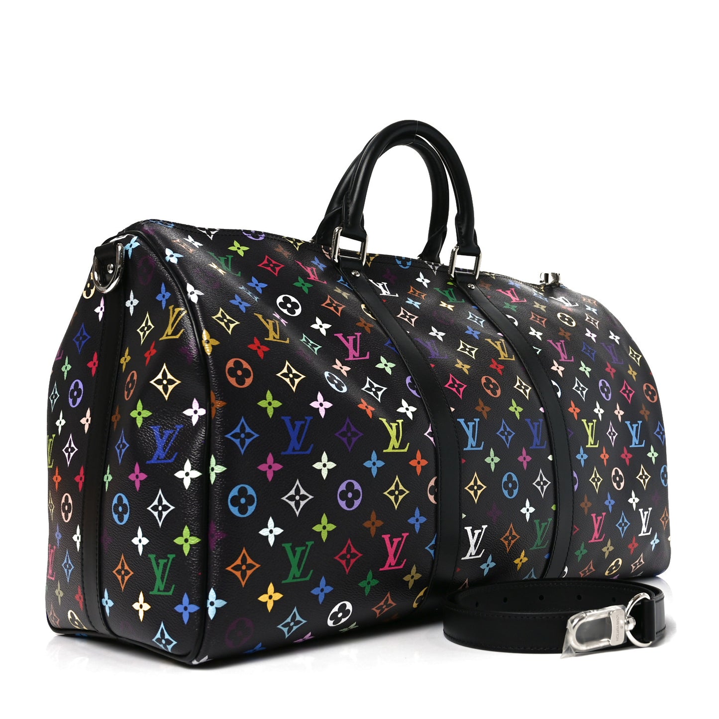 LV X TM Monogram Multicolor Keepall Bandouliere 50 Black