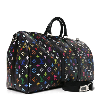 Louis Vuitton LV X TM Monogram Multicolor Keepall Bandouliere 50 Black 2 of 8