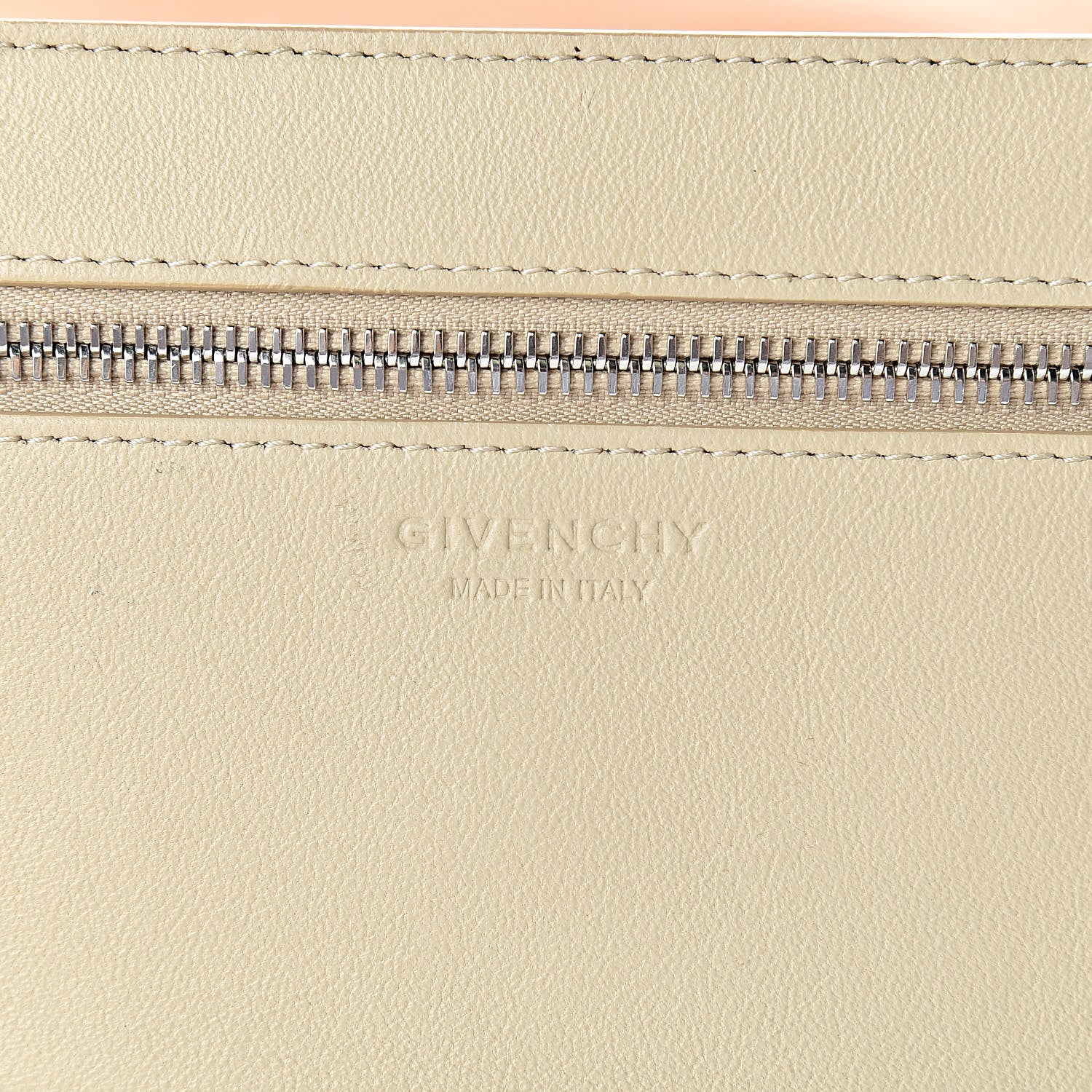 Givenchy Grained Calfskin Medium Horizon Satchel Beige 8 of 15