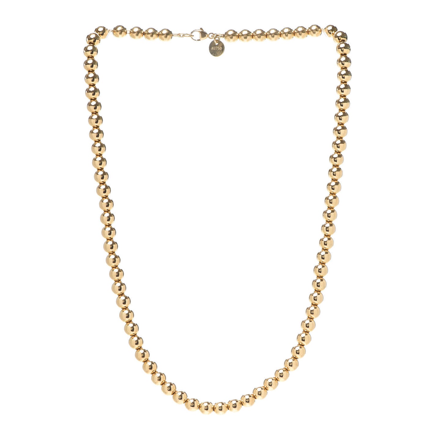 18K Yellow Gold 5.5mm HardWear Bead Necklace