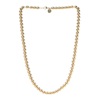 Tiffany 18K Yellow Gold 5.5mm HardWear Bead Necklace 3 of 5