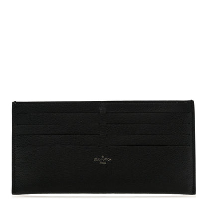 Louis Vuitton Calfskin Felicie Chain Wallet Card Holder Insert Black 1 of 7