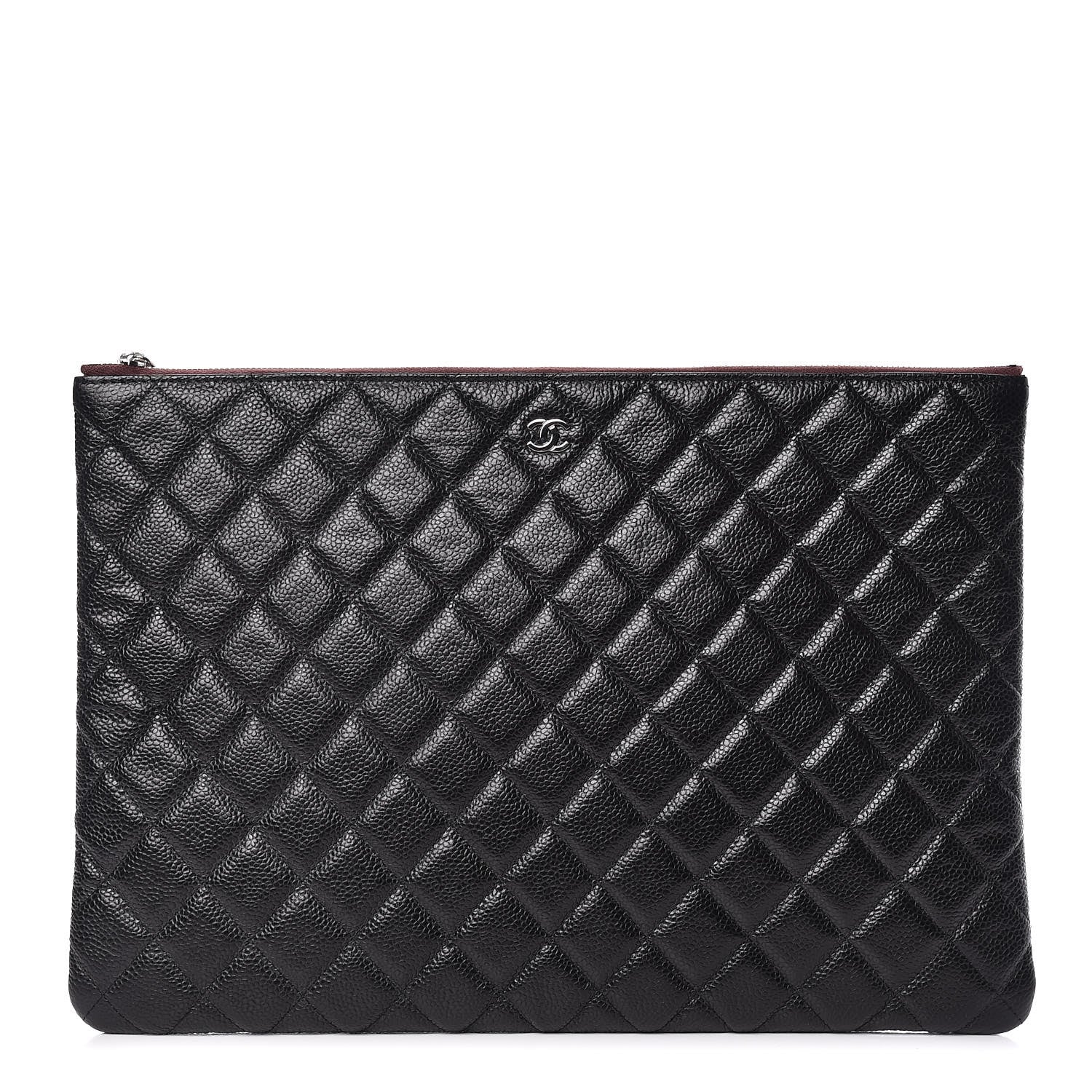 Chanel Caviar Quilted Large Cosmetic Case Black 1 of 10