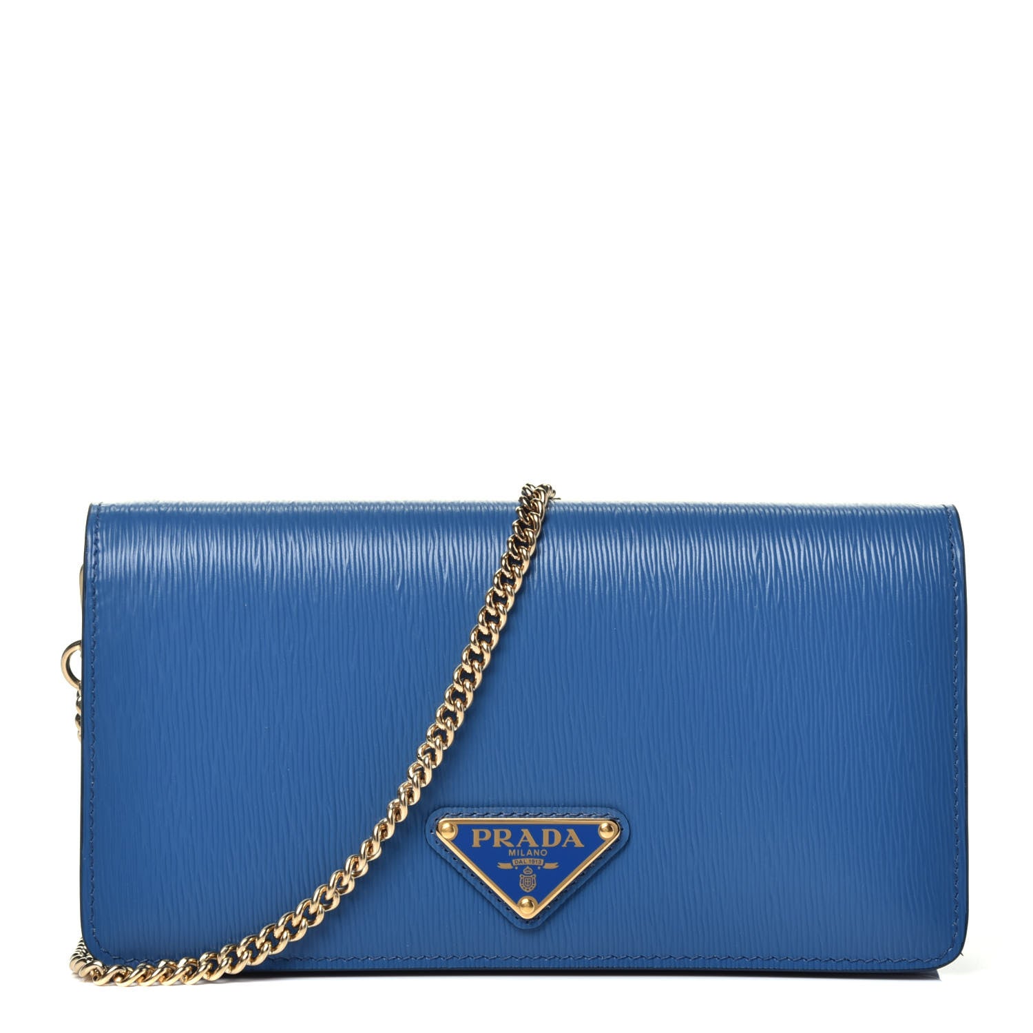 Prada Vitello Move Triangle Logo Miniborse Cobalto 1 of 9