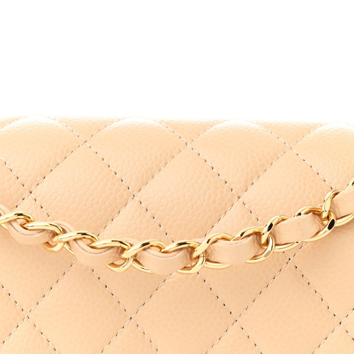 Chanel Caviar Quilted Small Double Flap Beige 8 of 14