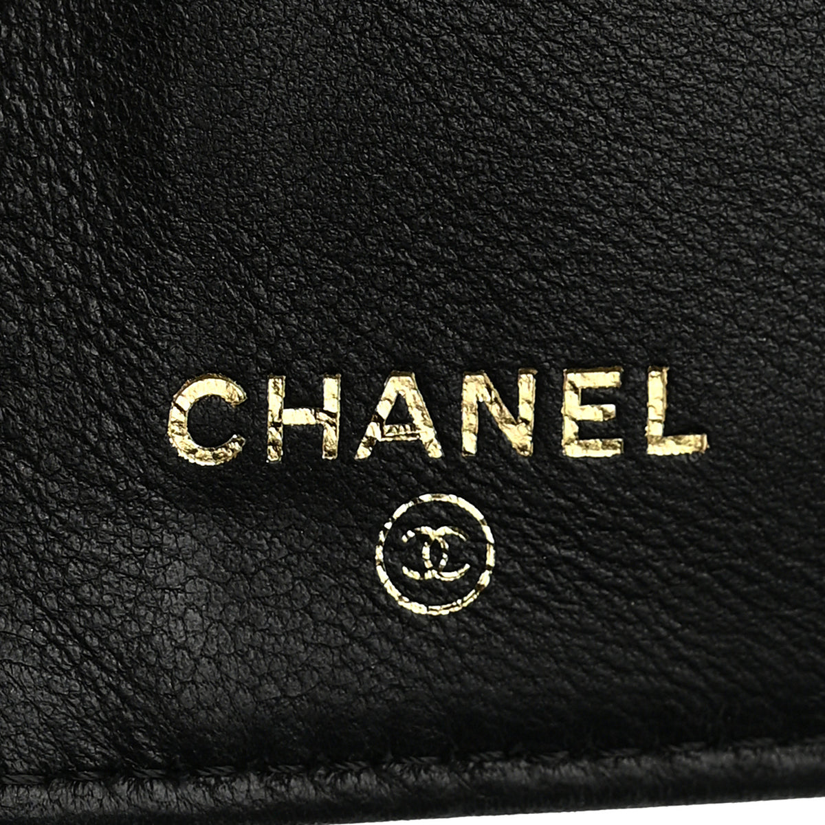 Lambskin Quilted Small Flap Wallet Black