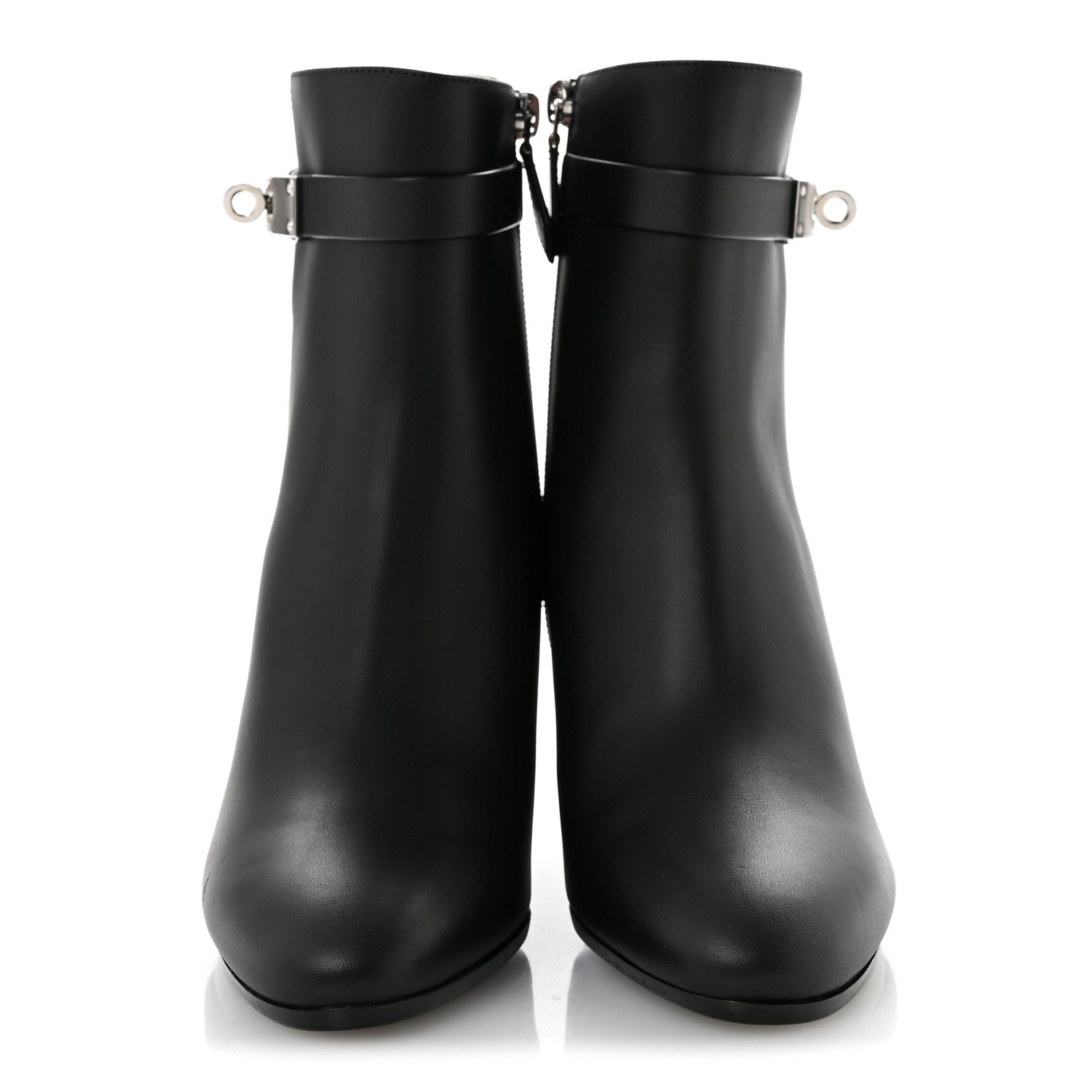 Hermes Calfskin Saint Germain Ankle Boots 36.5 Black 3 of 10