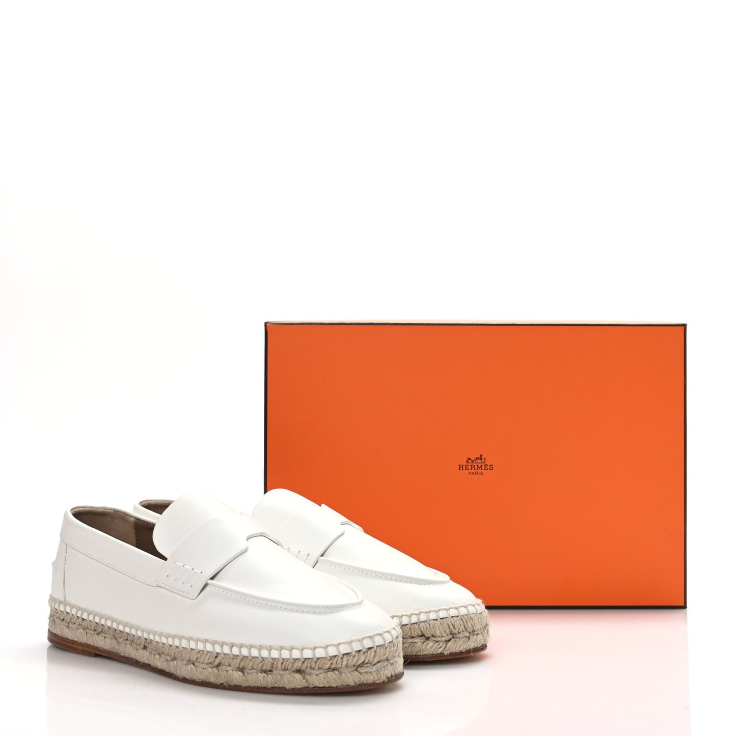 Calfskin Womens Trip Espadrilles 37 White