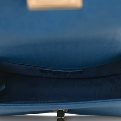 Chanel Caviar Quilted Small Boy Flap Blue 4 of 10