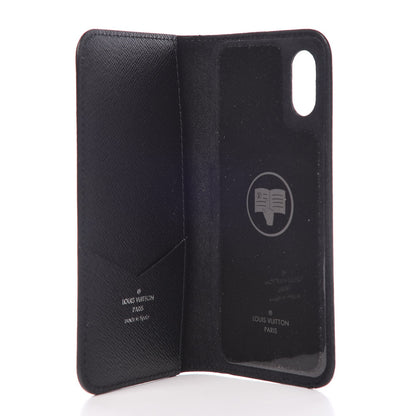 Louis Vuitton Epi iPhone X Folio Black 5 of 8