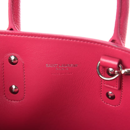 Saint Laurent Grained Calfskin Nano Sac De Jour Fuchsia 7 of 10