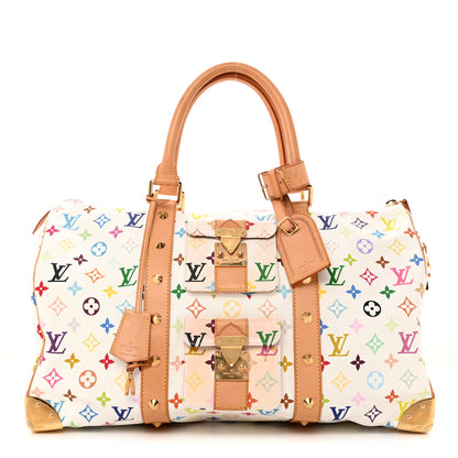 Louis Vuitton Monogram Multicolor Keepall 45 White 1 of 20