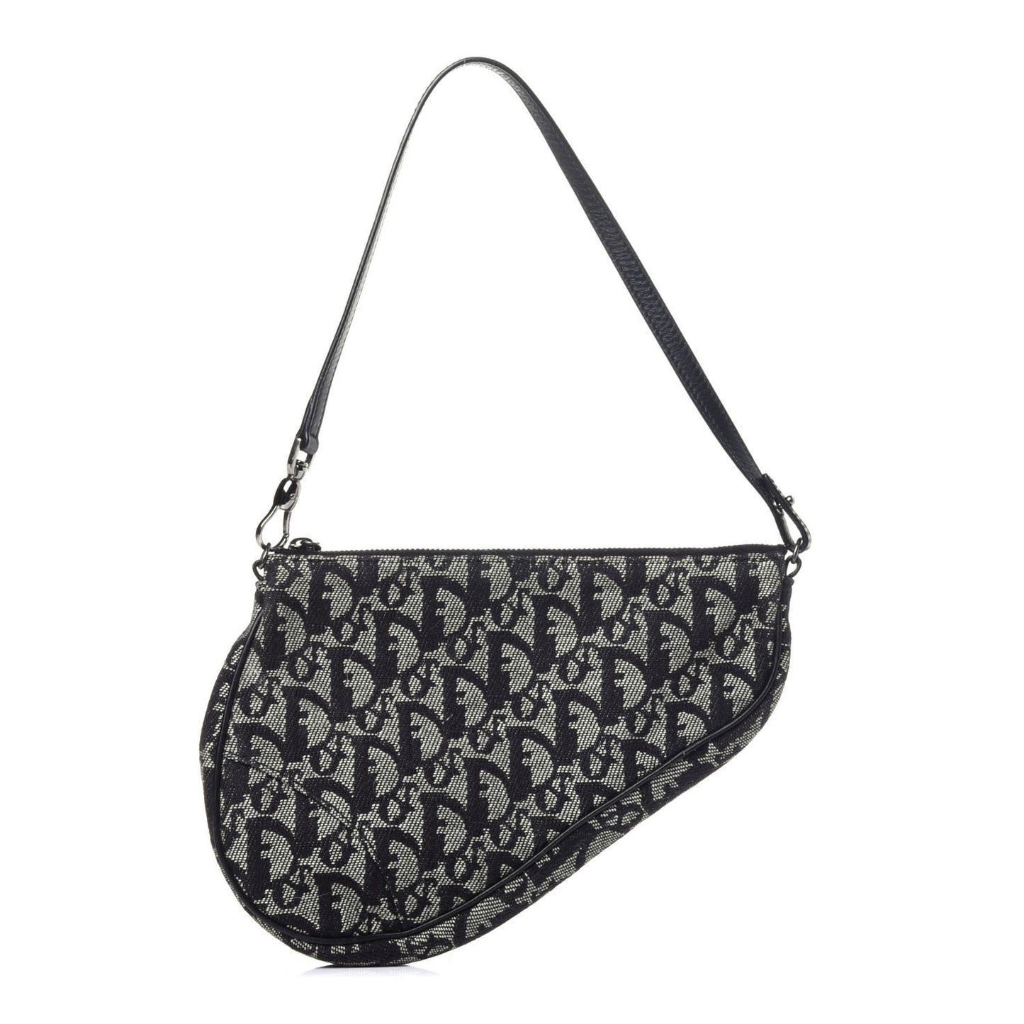 Monogram Mini Saddle Pochette Black