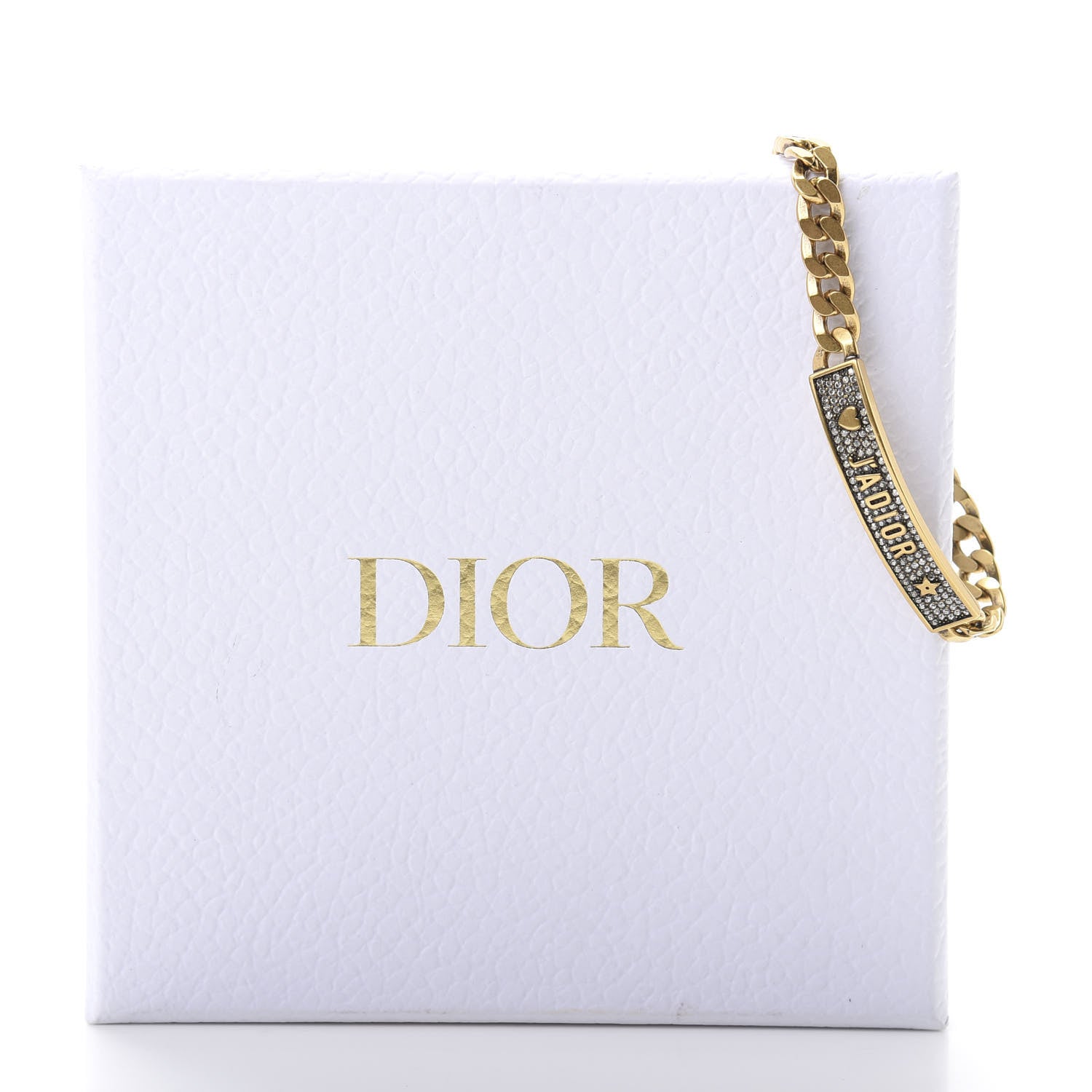 Christian Dior Metal J'Adior Star Chain Bracelet Aged Gold 5 of 5