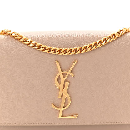 Saint Laurent Grain De Poudre Small Monogram Kate Satchel Dark Beige 15 of 19