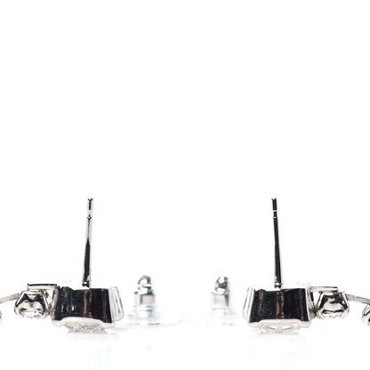 Chanel Crystal Starfall Drop CC Earrings Silver 3 of 4